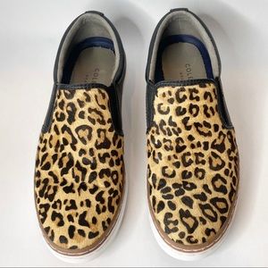 leopard print slip on